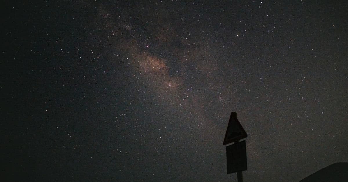 A mesmerizing view of the Milky Way galaxy under a dark, starry night sky.