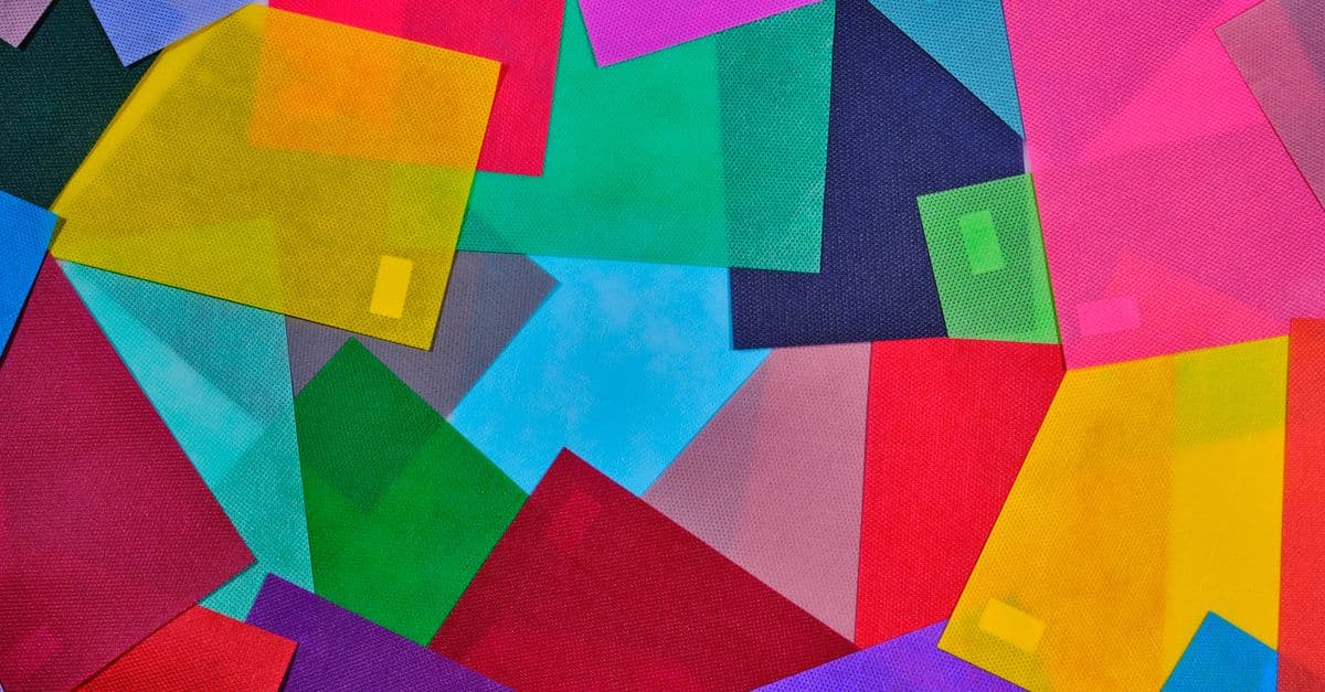 A colorful abstract image with overlapping geometric shapes creating a vibrant design.