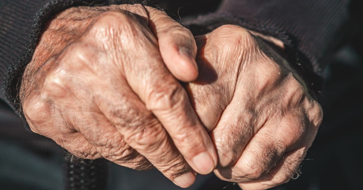Detailed image of senior hands conveying life experience and wisdom.