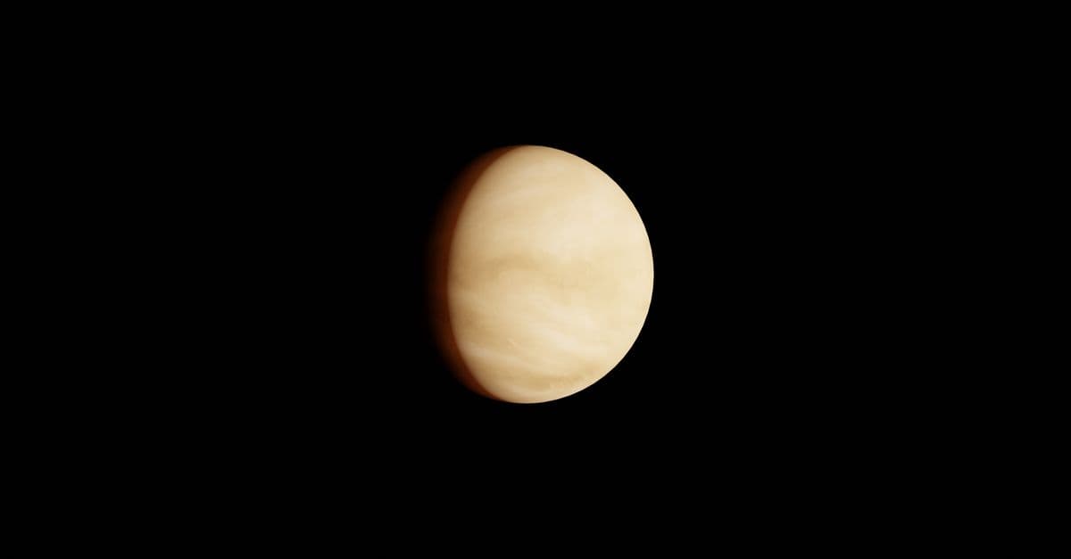 High-resolution photo showing the planet Venus against a dark space background.